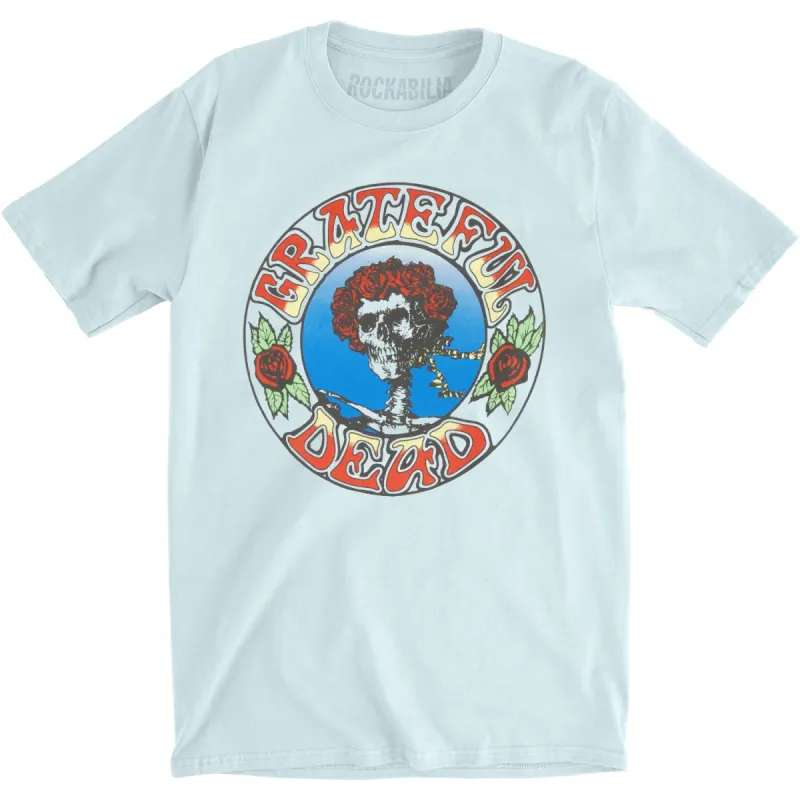 Skull & Roses Slim Fit T-shirt sold by Rockabilia