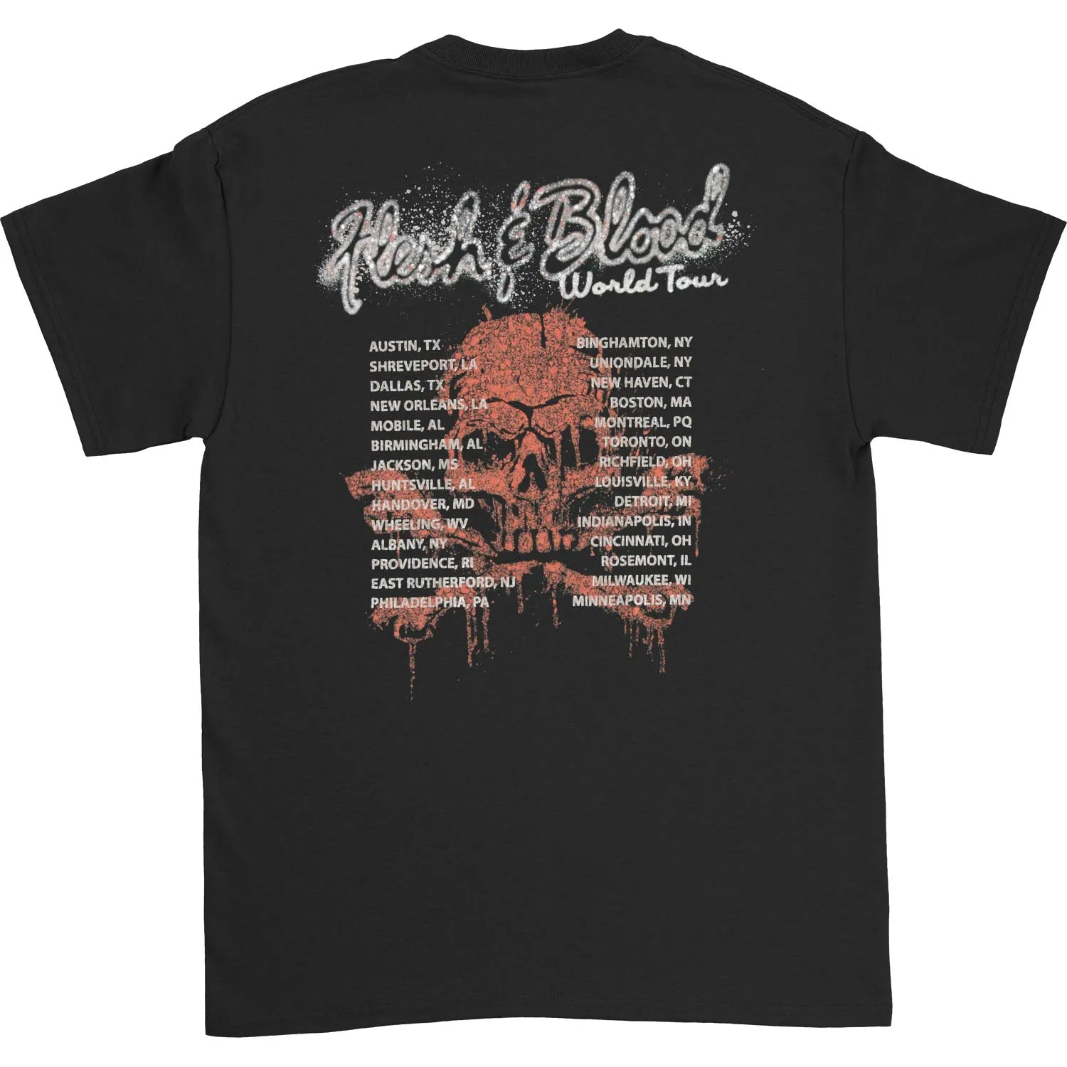 Flesh & Blood World Tour T-shirt sold by Rockabilia product image thumbnail 2