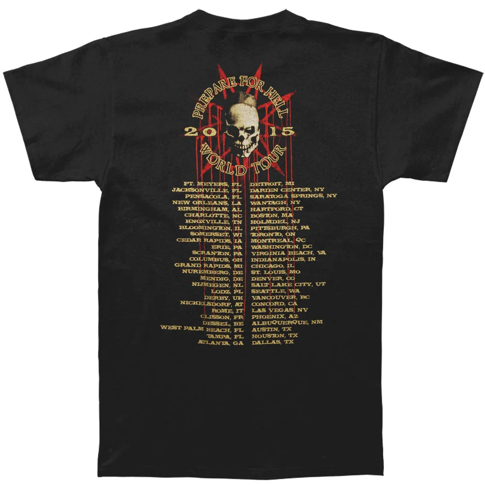 Prepare Fo Hell 2015 World Tour T-shirt sold by Rockabilia product image thumbnail 2