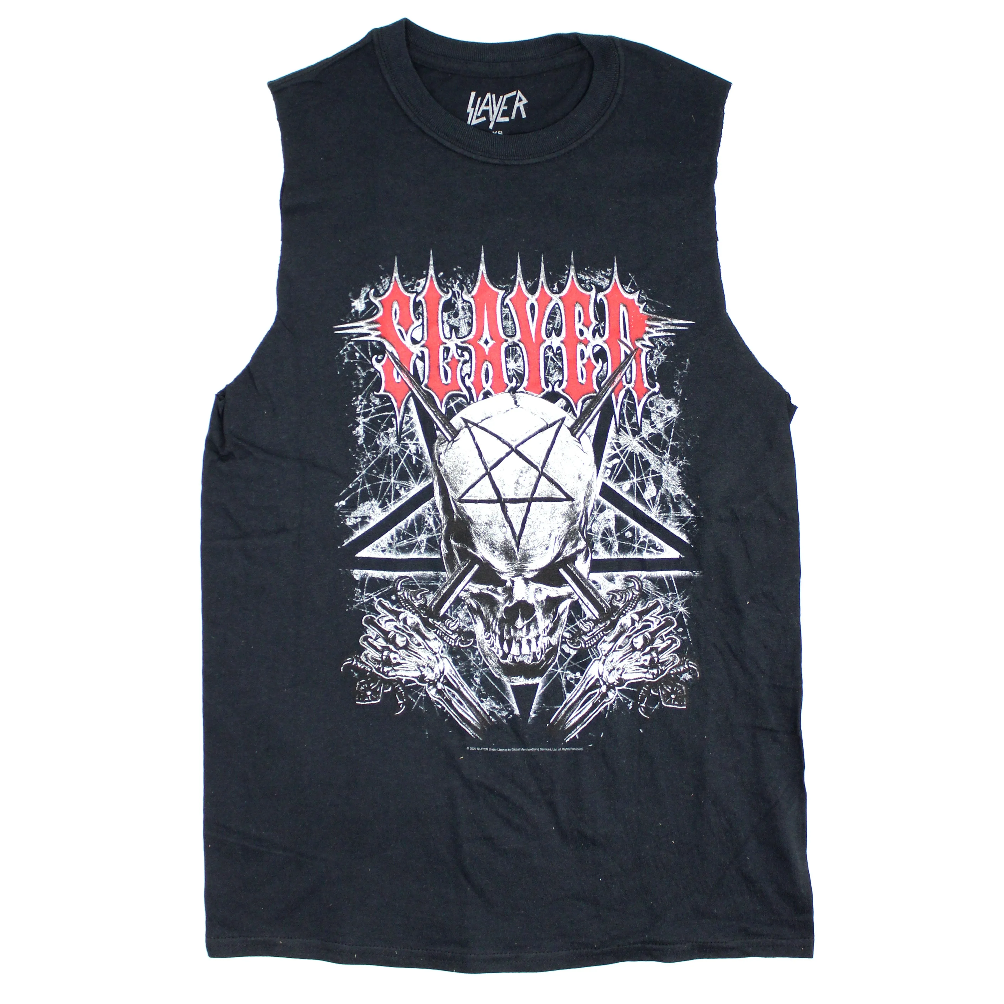 Pentagram Skull Mens Tank sold by Rockabilia
