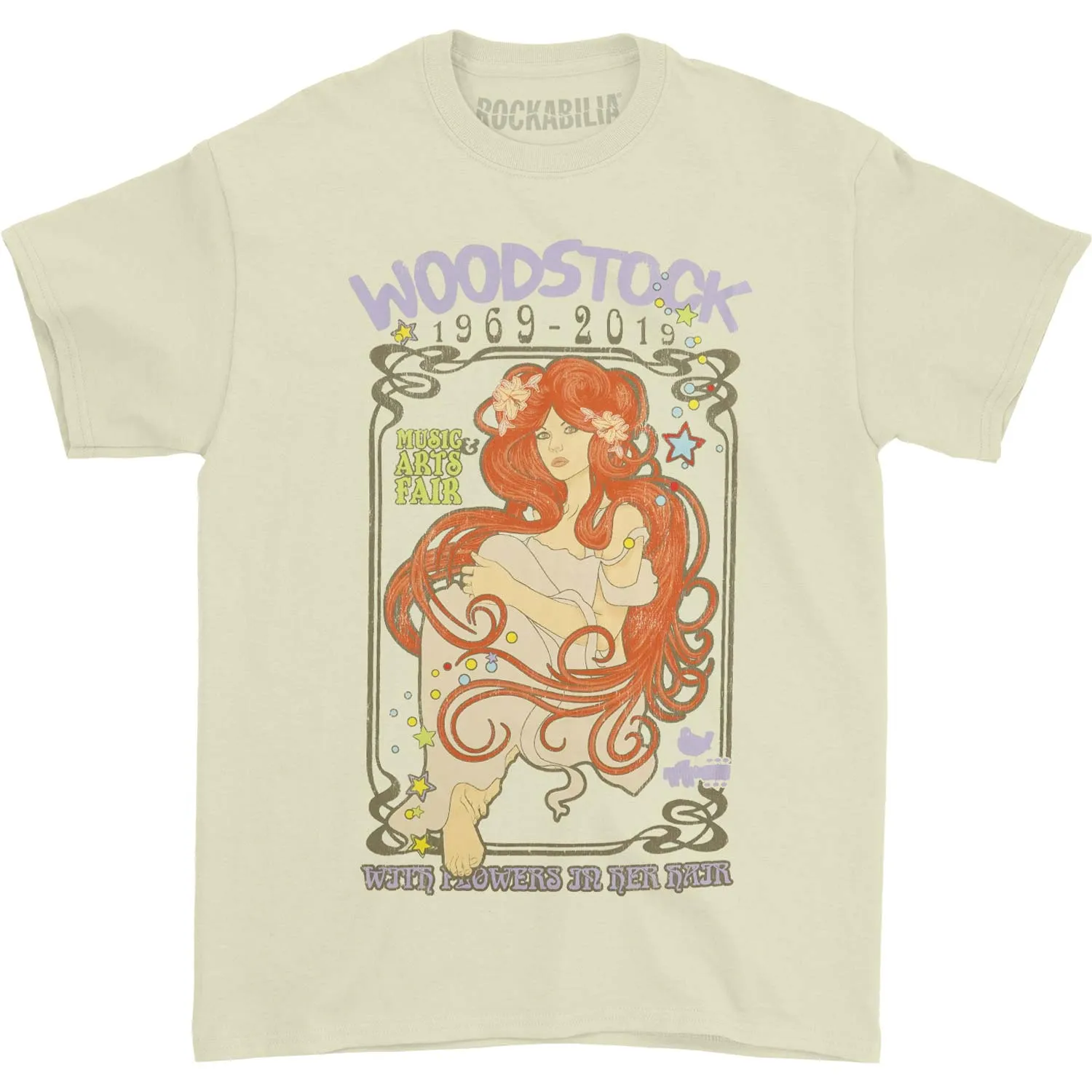 Woodstock Woman T-shirt sold by Rockabilia
