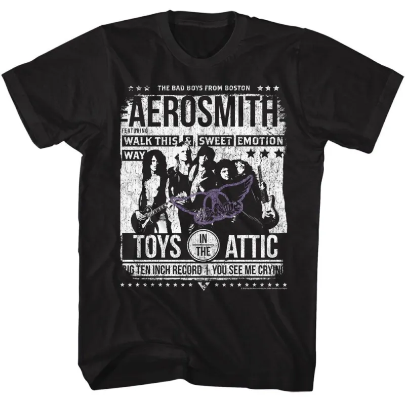 Aerosmith Aero Poster T-shirt sold by Rockabilia