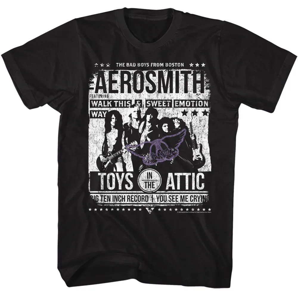 Aerosmith Aero Poster T-shirt sold by Rockabilia