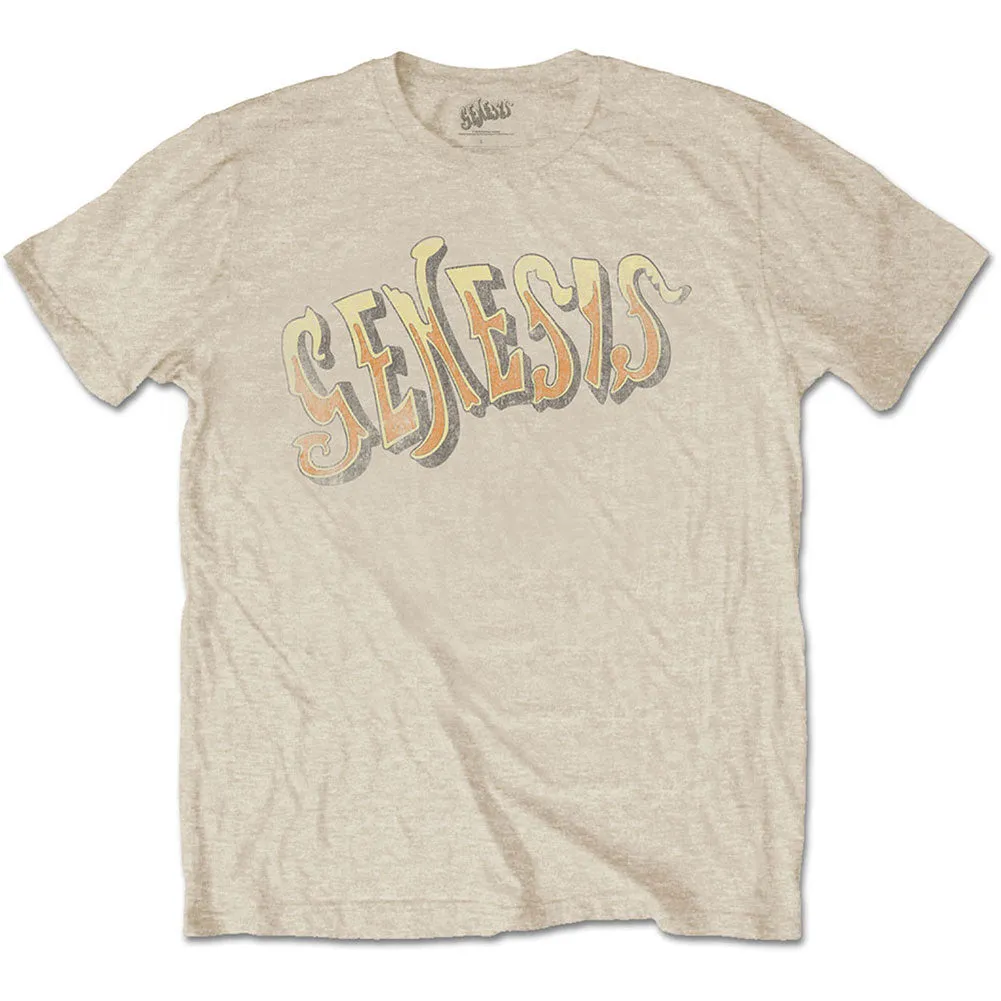 Genesis Vintage Logo - Golden Slim Fit T-shirt sold by Rockabilia