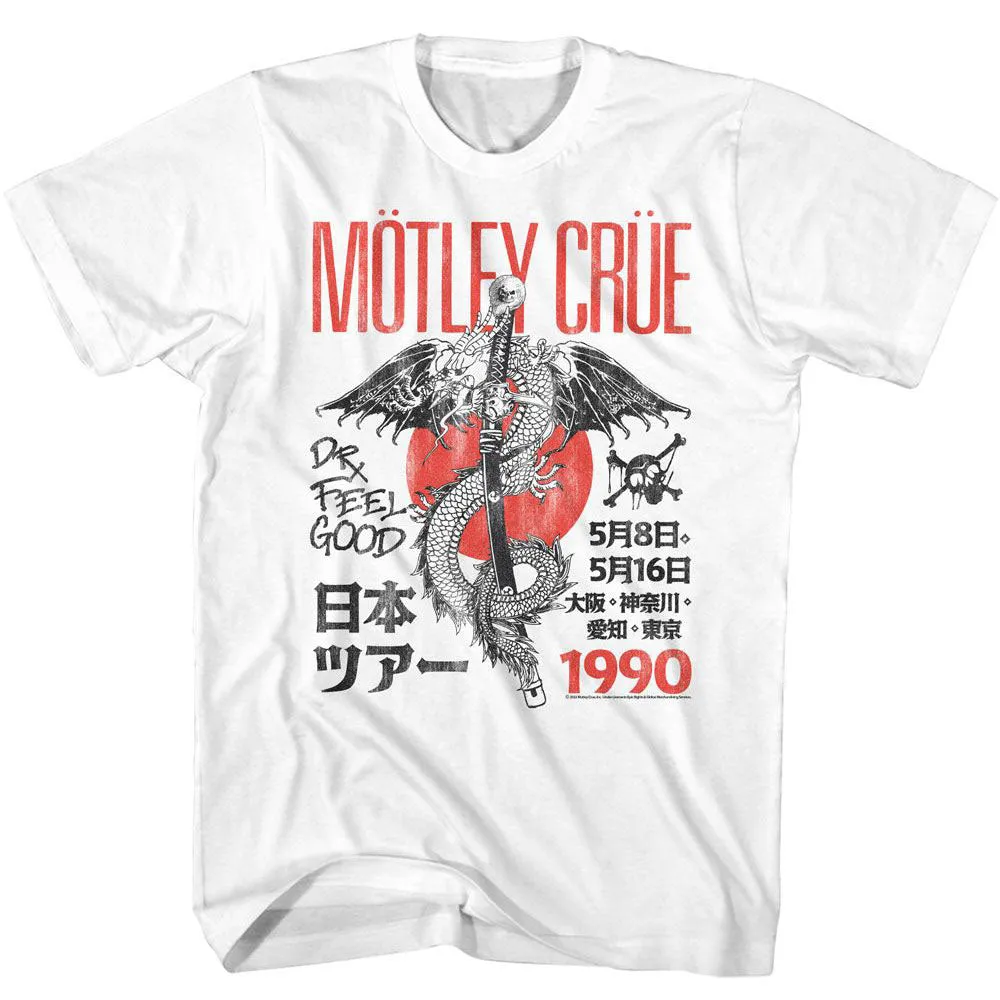 Motley Crue Jpn Tour 90 T-shirt sold by Rockabilia