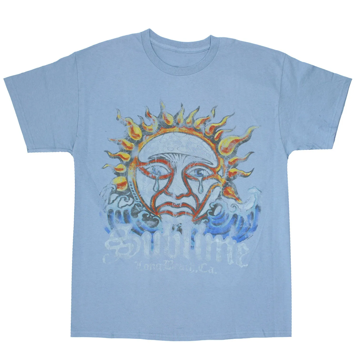 Blue Mens Sun T-shirt sold by Rockabilia