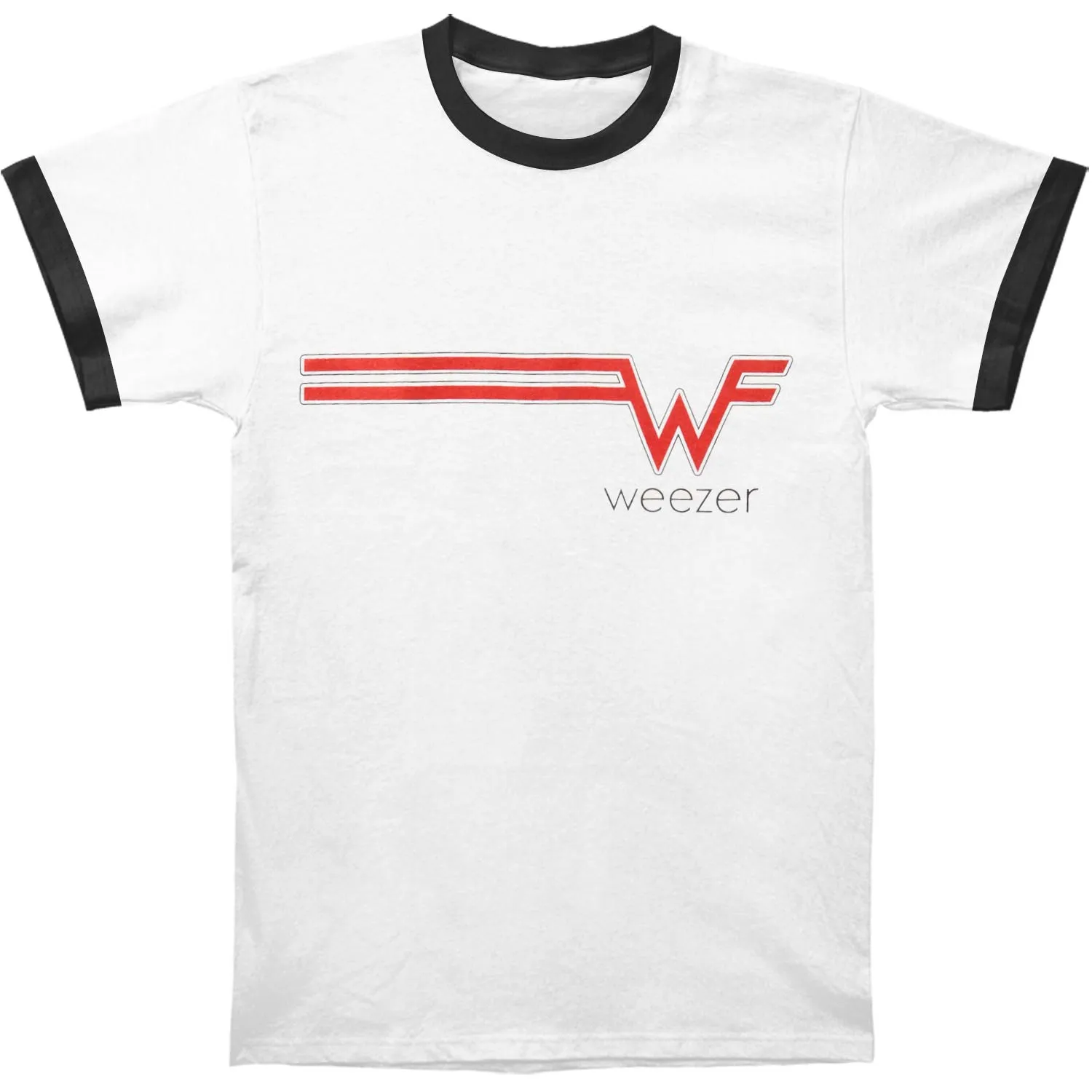 Striped Logo Ringer Slim Fit T-shirt sold by Rockabilia