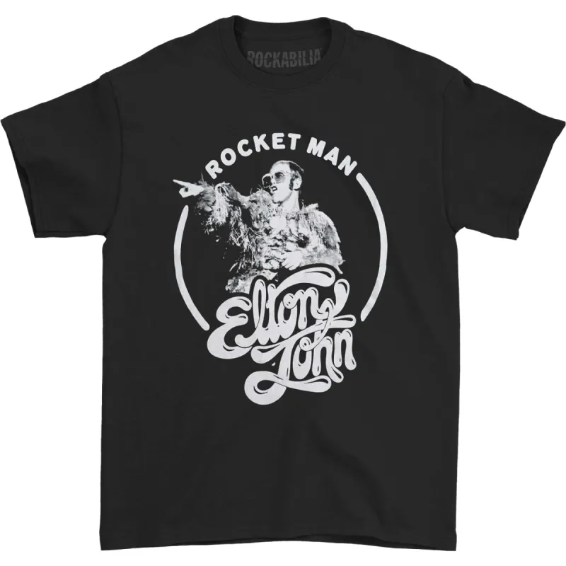 Rocket Man Circle T-shirt sold by Rockabilia