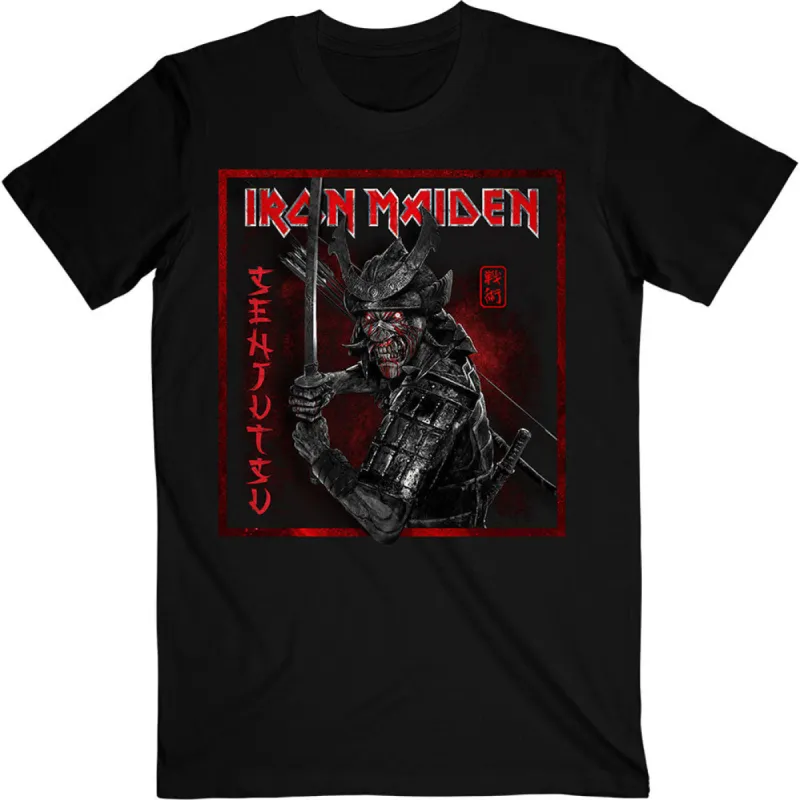Senjutsu Cover Distressed Red Slim Fit T-shirt made by Rockabilia