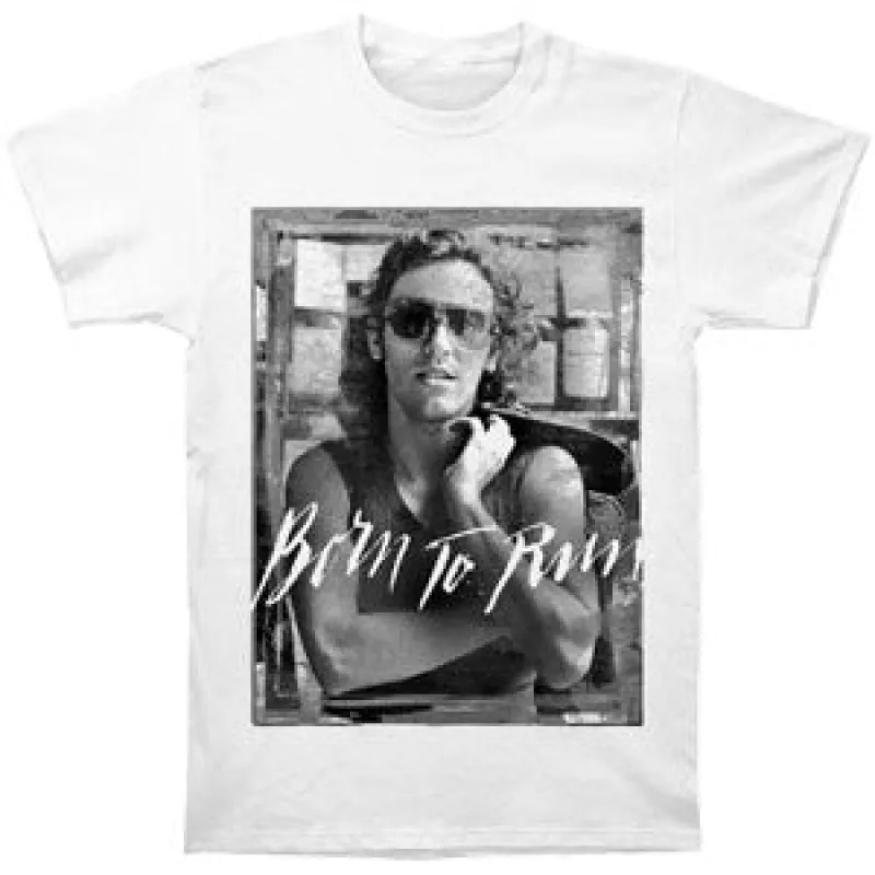 B&W Born To Run Mens T T-shirt sold by Rockabilia