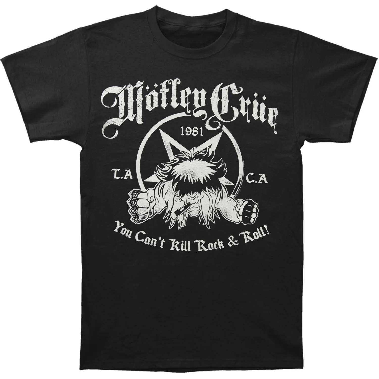You Can't Kill Rock & Roll Slim Fit T-shirt sold by Rockabilia