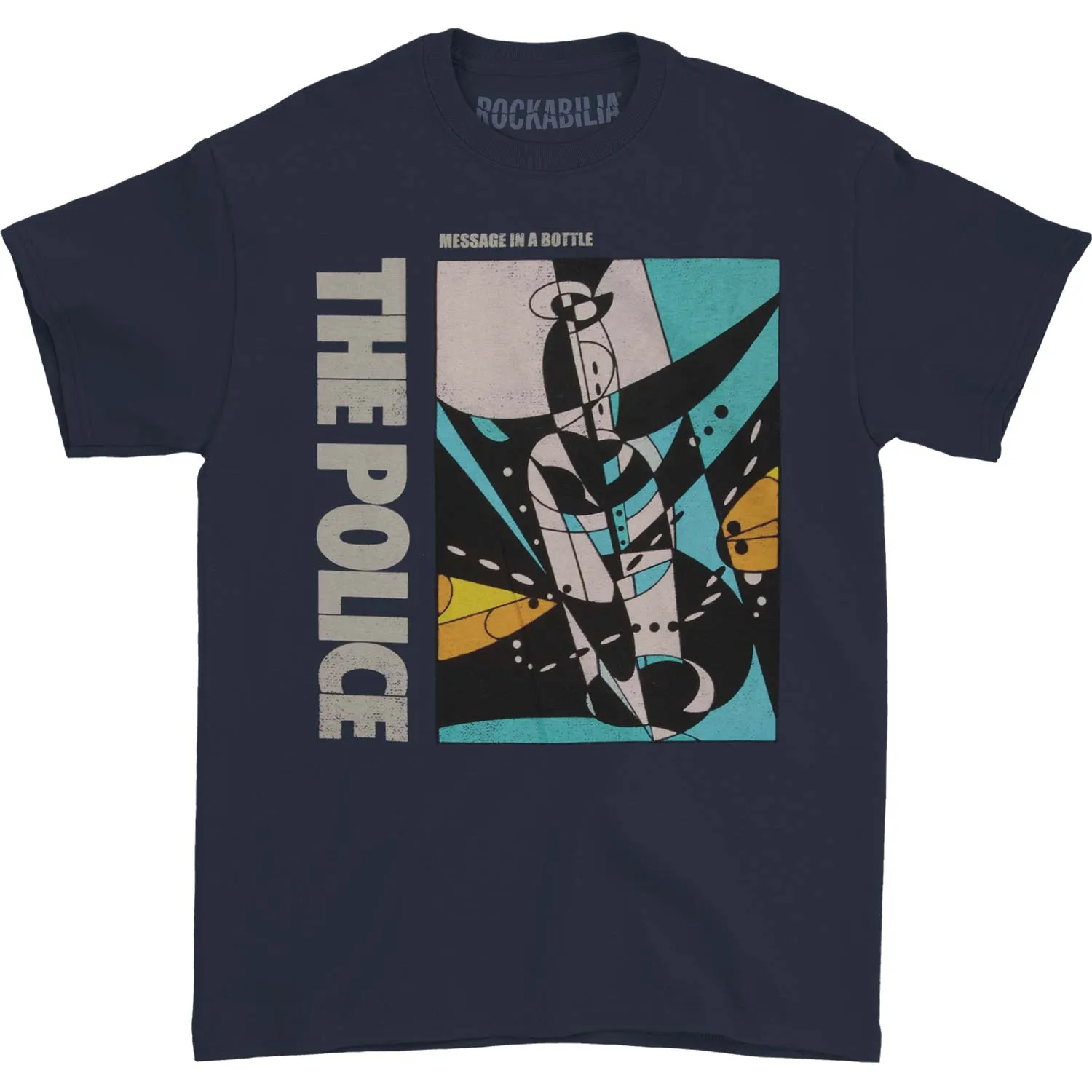 Police Message In A Bottle T-shirt sold by Rockabilia