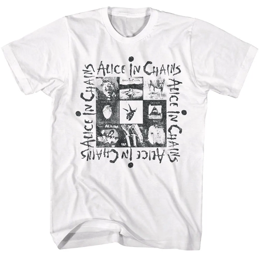 Alice In Chains Multi Album Art T-shirt sold by Rockabilia