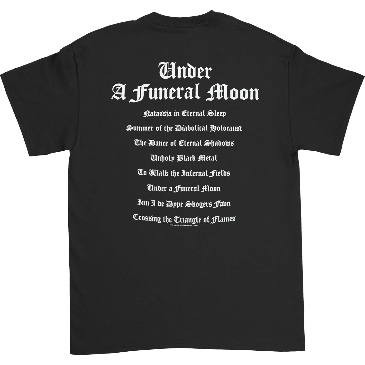Under A Funeral Moon T-shirt sold by Rockabilia product image thumbnail 2