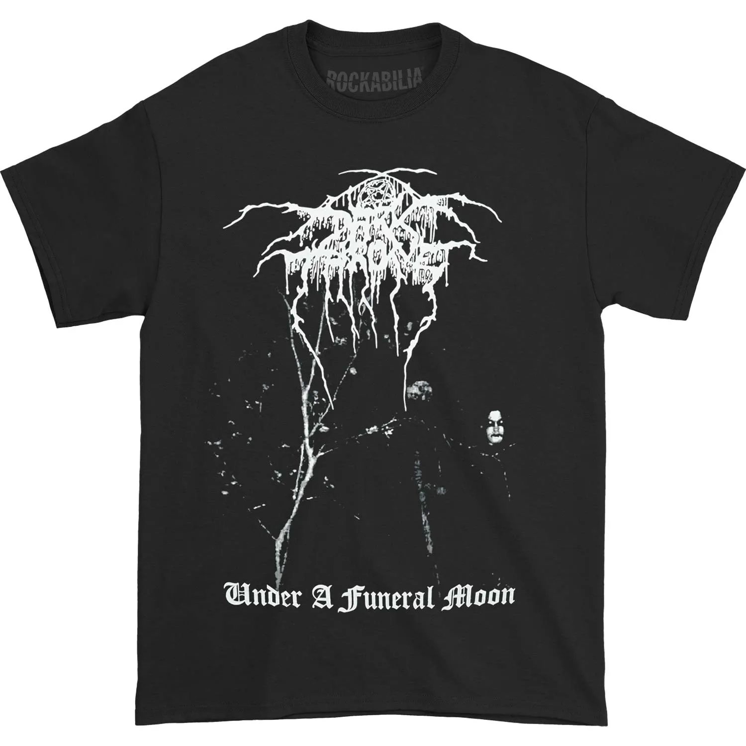 Under A Funeral Moon T-shirt sold by Rockabilia