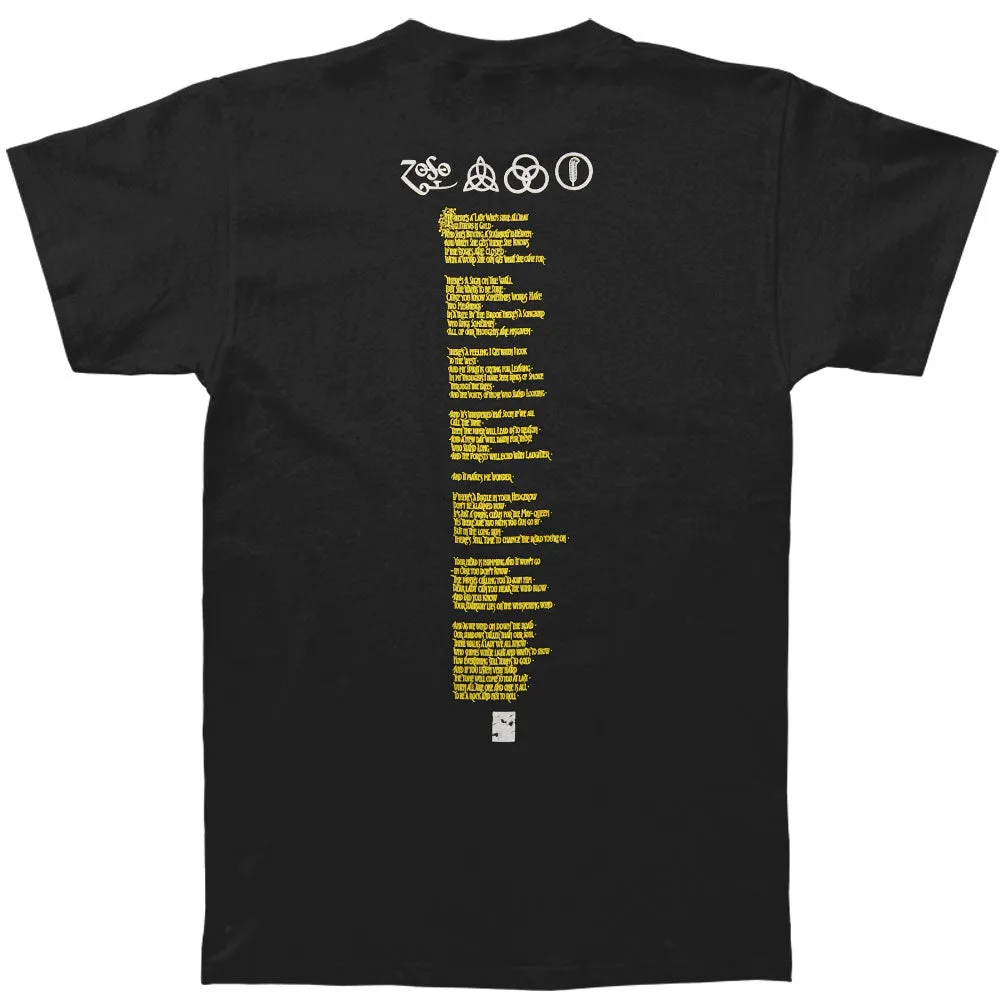 Stairway To Heaven Lyrics On Back T-shirt sold by Rockabilia product image thumbnail 2