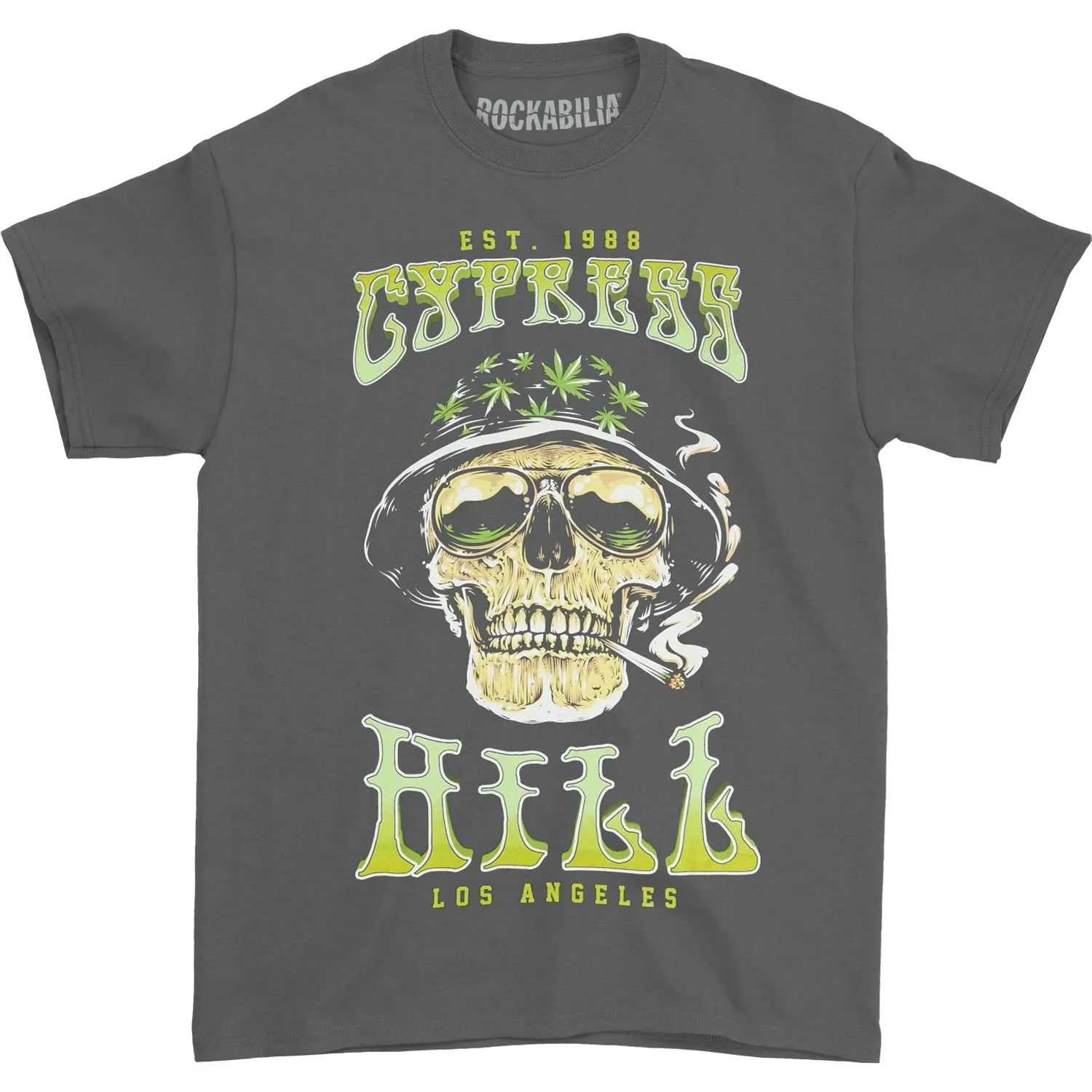 Smoking Skull T-shirt sold by Rockabilia