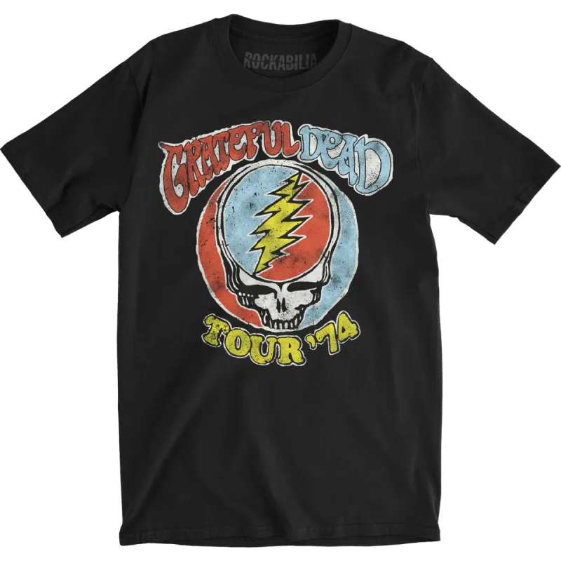Tour 74 Vintage Crew Slim Fit T-shirt made by Grateful Dead