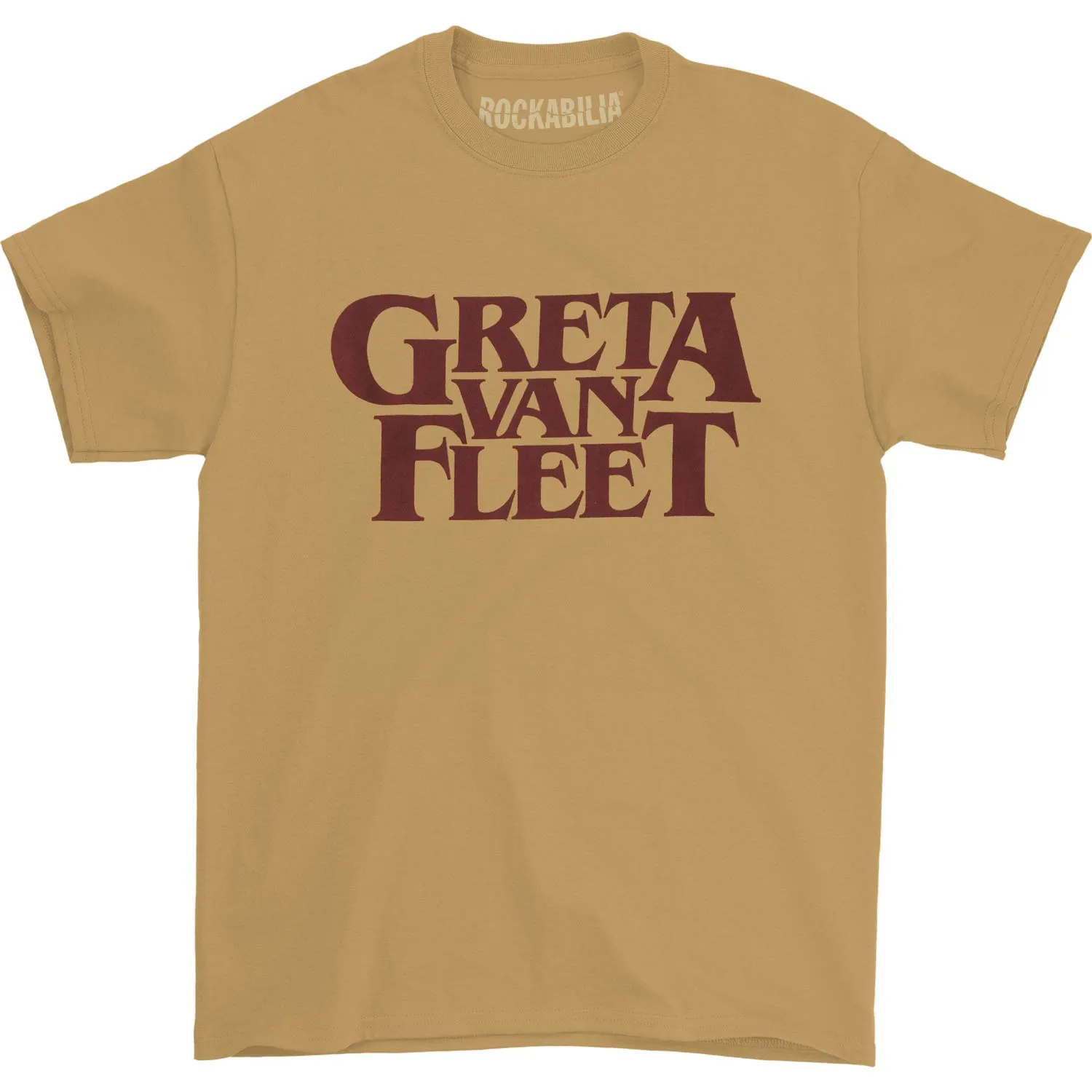 Logo Tee Old Gold T-shirt sold by Rockabilia