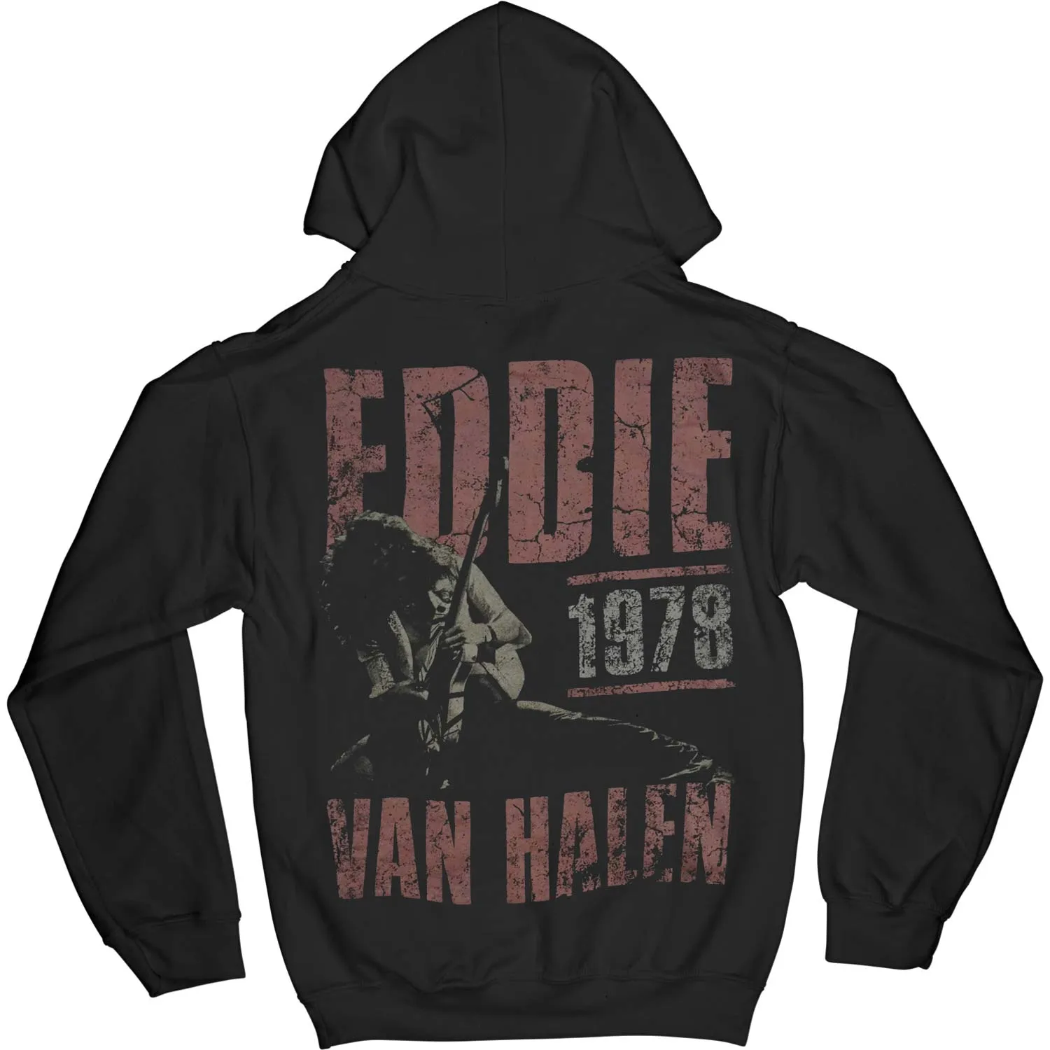 EVH 78 Vintage Wash Black Pullover Hoodie Hooded Sweatshirt sold by Rockabilia product image thumbnail 2
