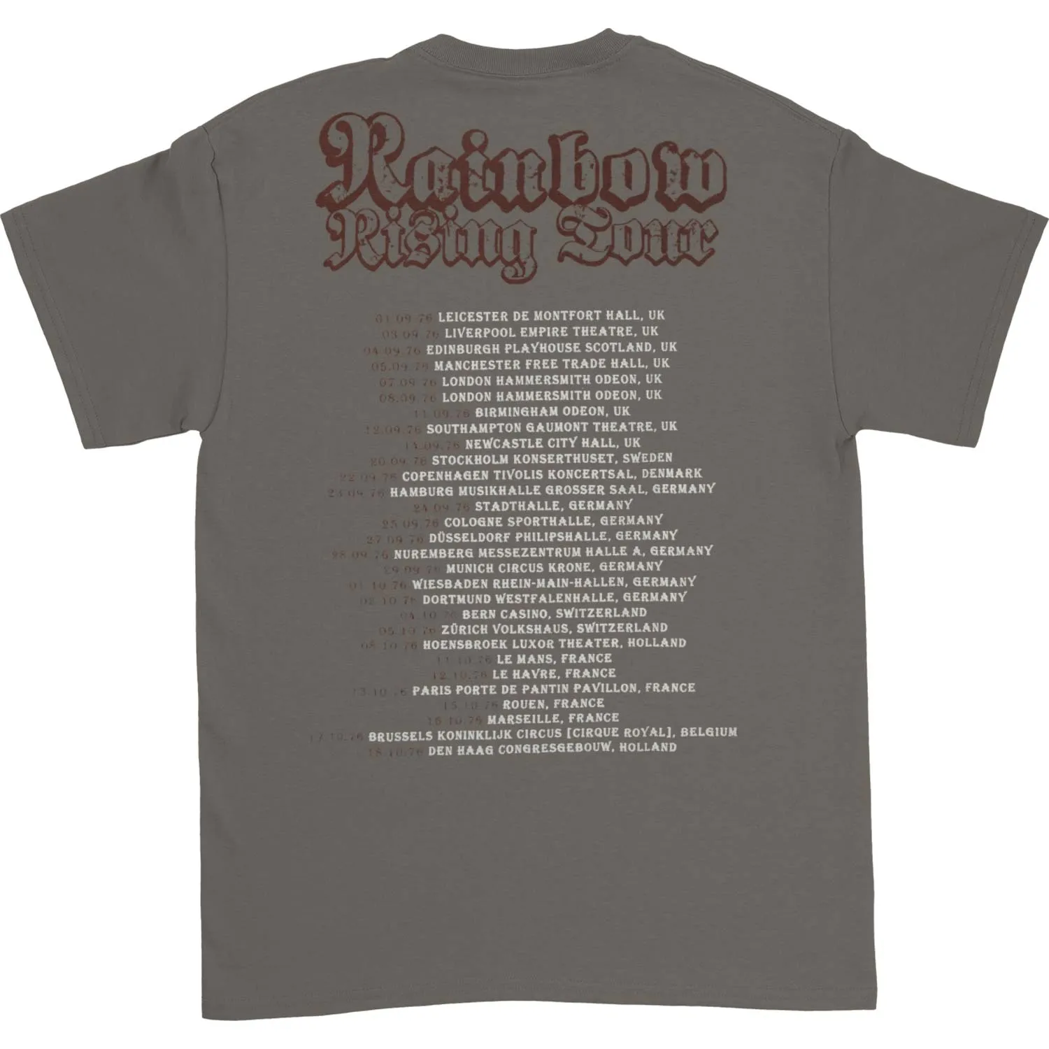Rainbow Rising 76 Tour T-shirt sold by Rockabilia product image thumbnail 2