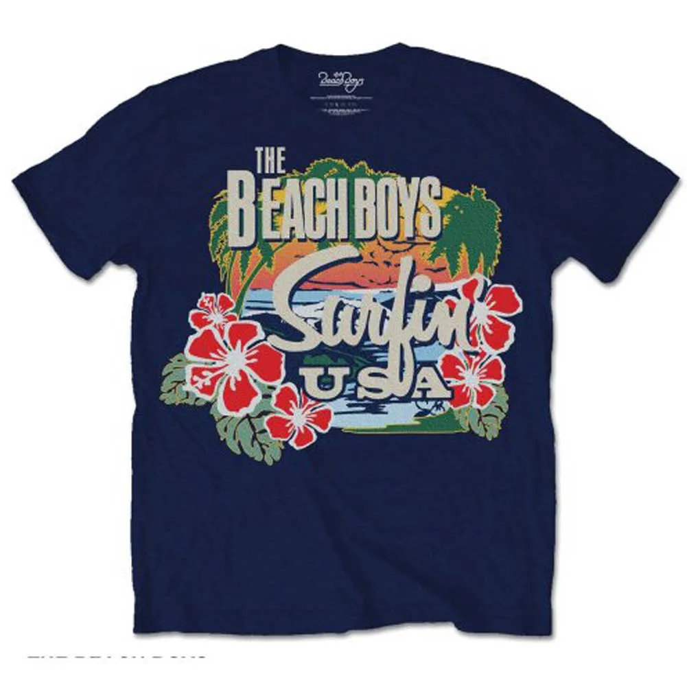 Surfin USA Tropical Slim Fit T-shirt sold by Rockabilia
