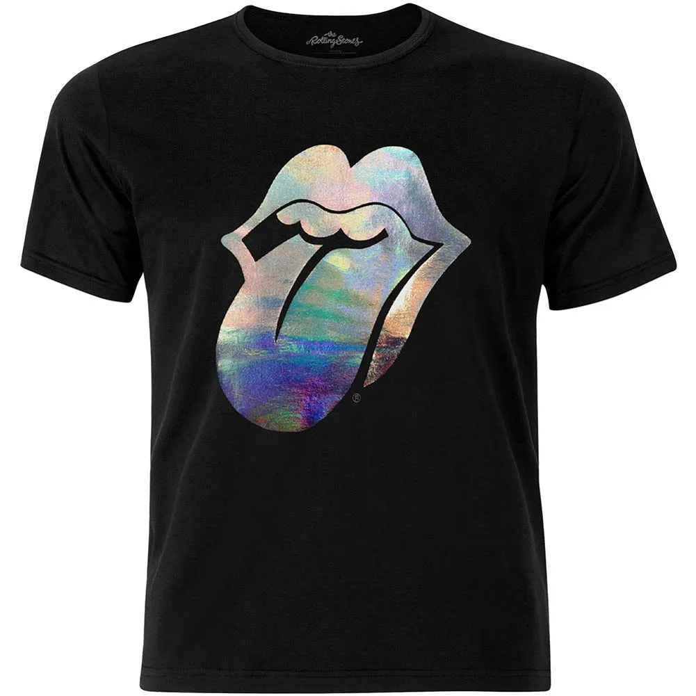 Rolling Stones Foil Tongue with Foiled Application Slim Fit T-shirt sold by Rockabilia