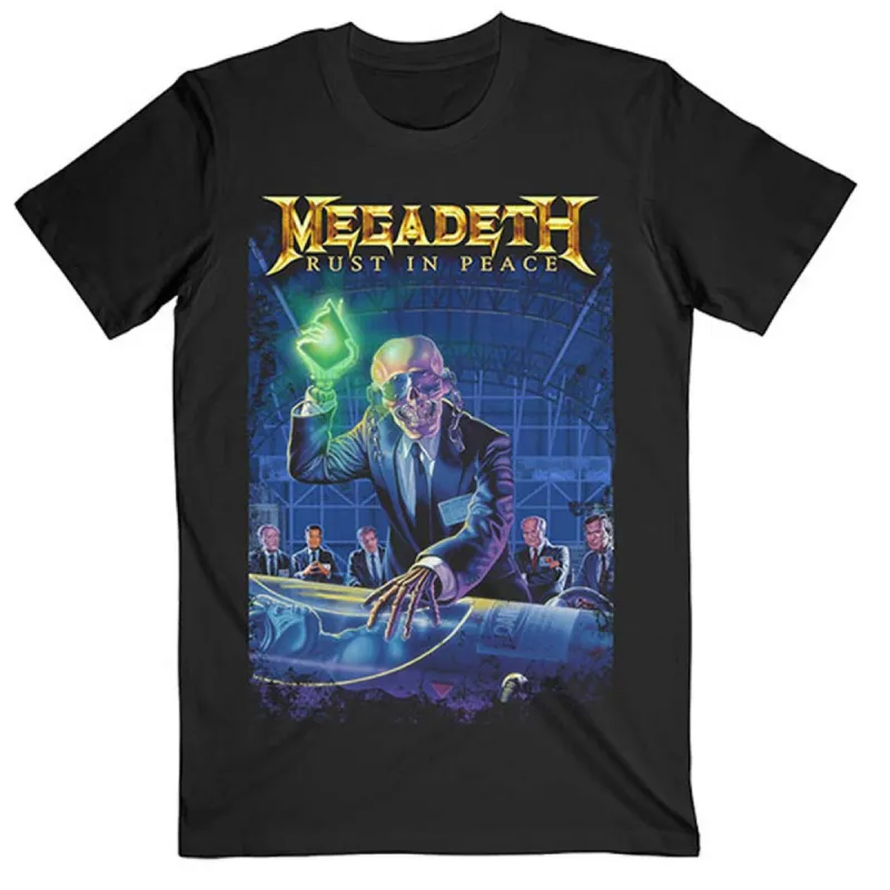 Rust In Peace 30th Anniversary (Back Print) Slim Fit T-shirt sold by Rockabilia