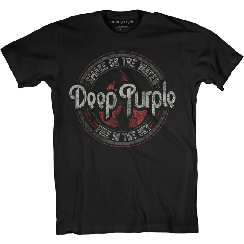 Smoke Circle Slim Fit T-shirt sold by Rockabilia