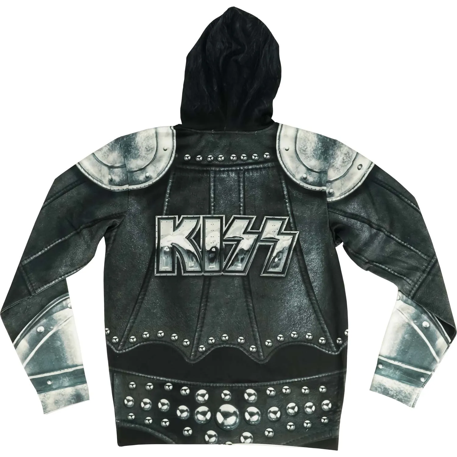 The Demon Full Hoodie Zippered Hooded Sweatshirt sold by Rockabilia product image thumbnail 2