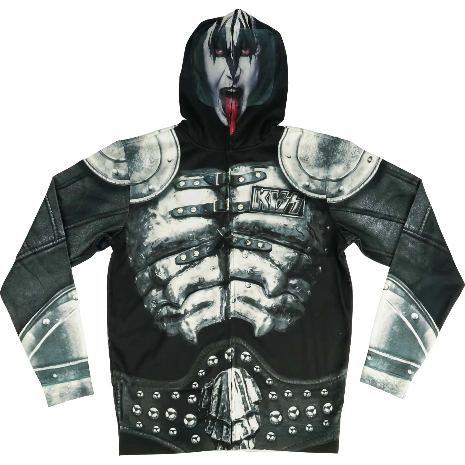 The Demon Full Hoodie Zippered Hooded Sweatshirt sold by Rockabilia