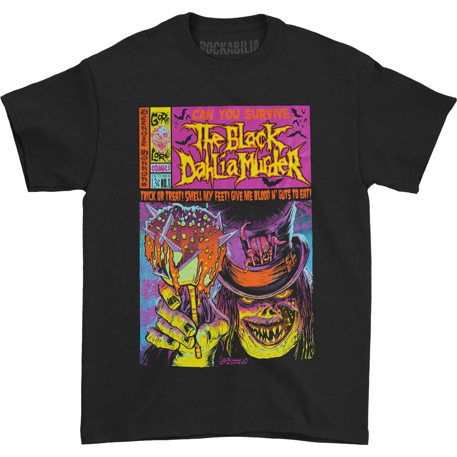 Trick Or Treat T-shirt sold by Rockabilia