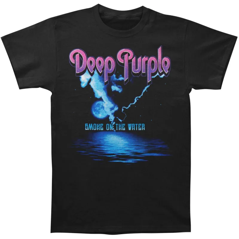 Smoke On The Water Slim Fit T-shirt made by Rockabilia