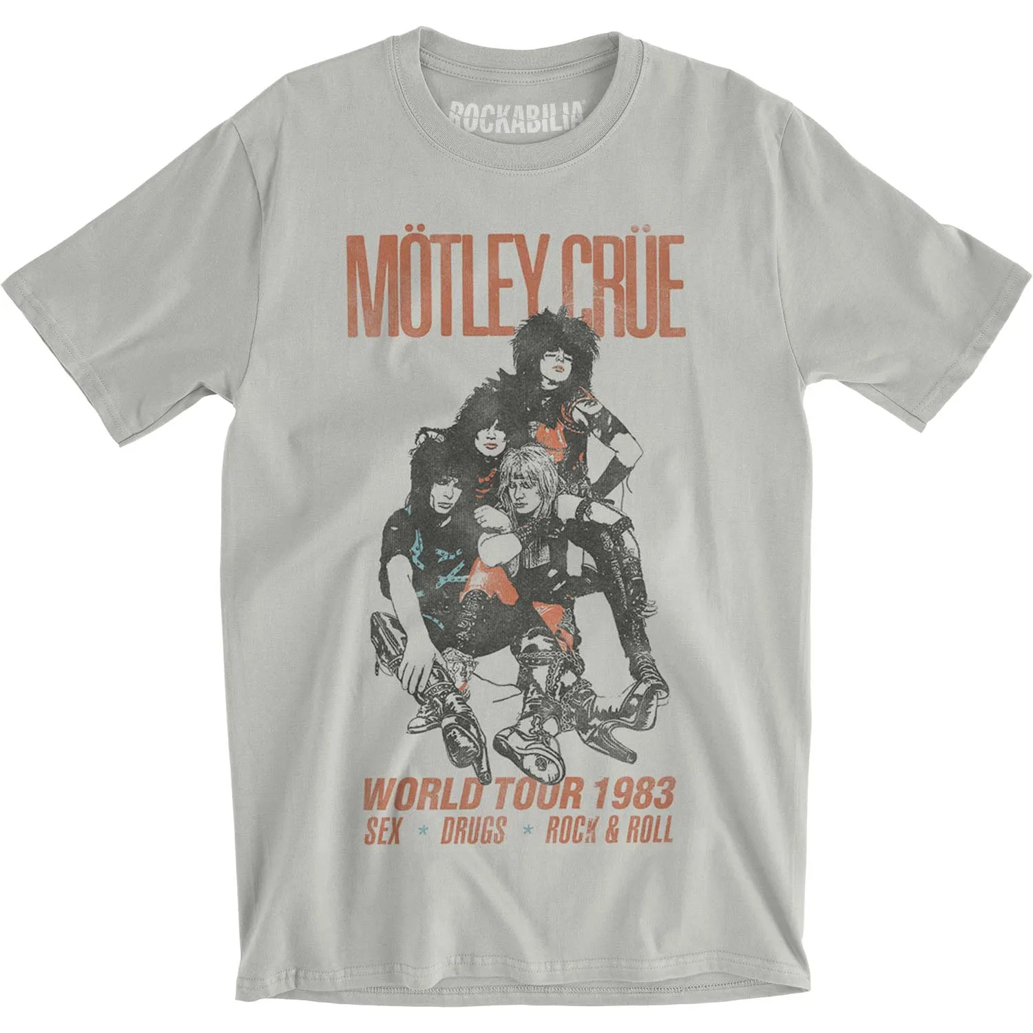 Vintage World Tour 1983 Slim Fit T-shirt sold by Rockabilia