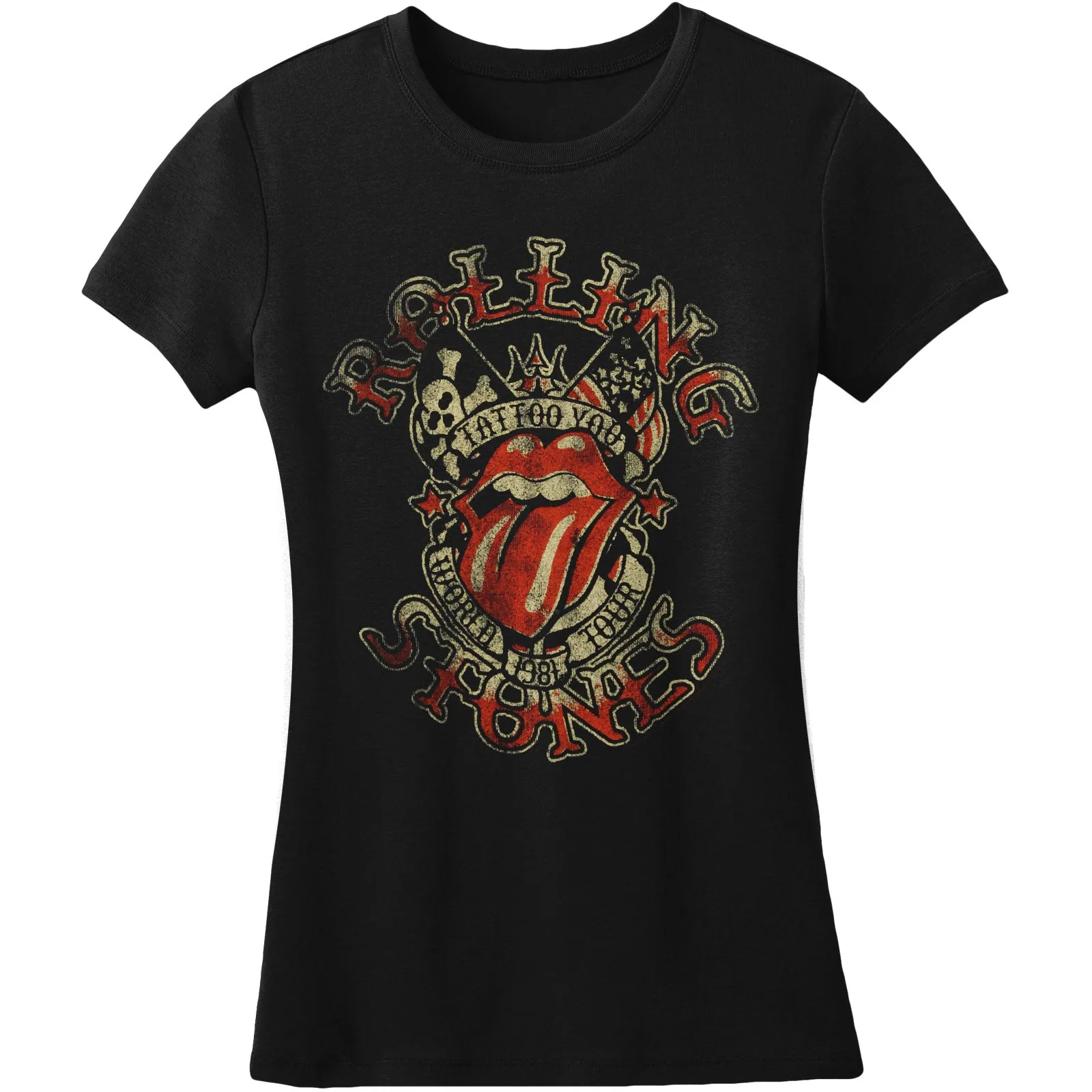 Tattoo You Tour 1981 Junior Top sold by Rockabilia