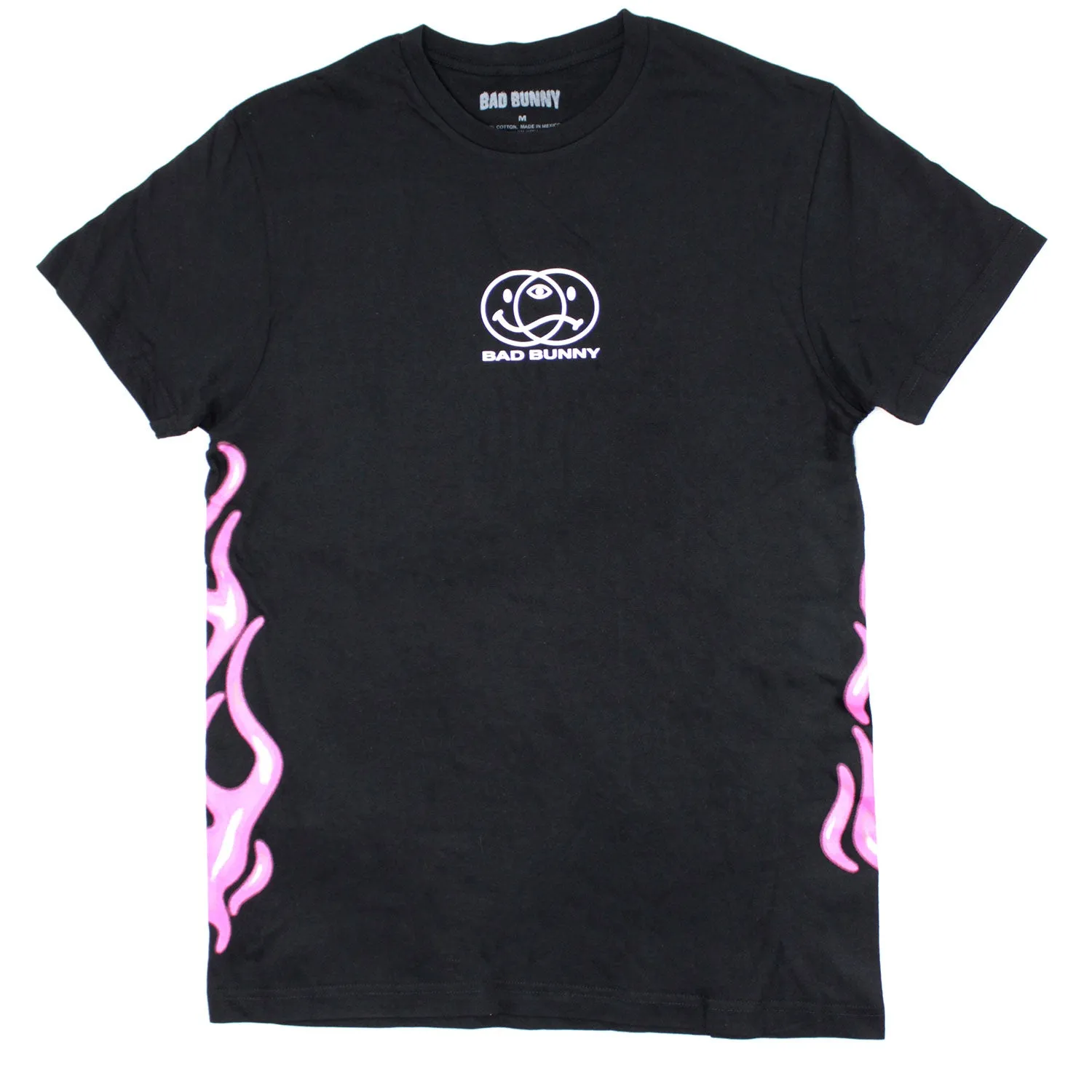 Smileys & Pink Flames T-shirt sold by Rockabilia