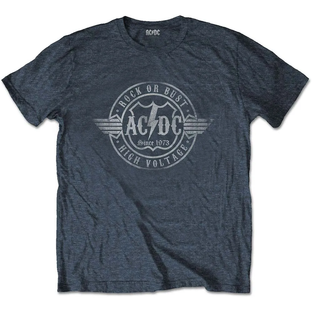 Rock or Bust Slim Fit T-shirt sold by Rockabilia