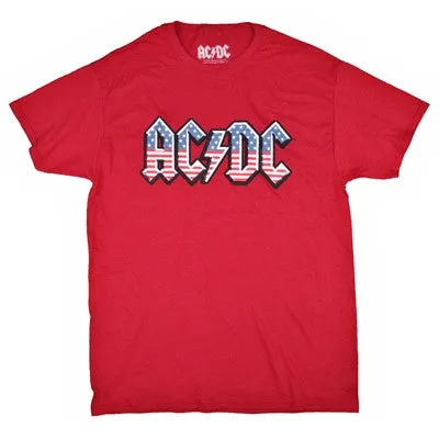 Old Glory on Red Tee T-shirt sold by Rockabilia