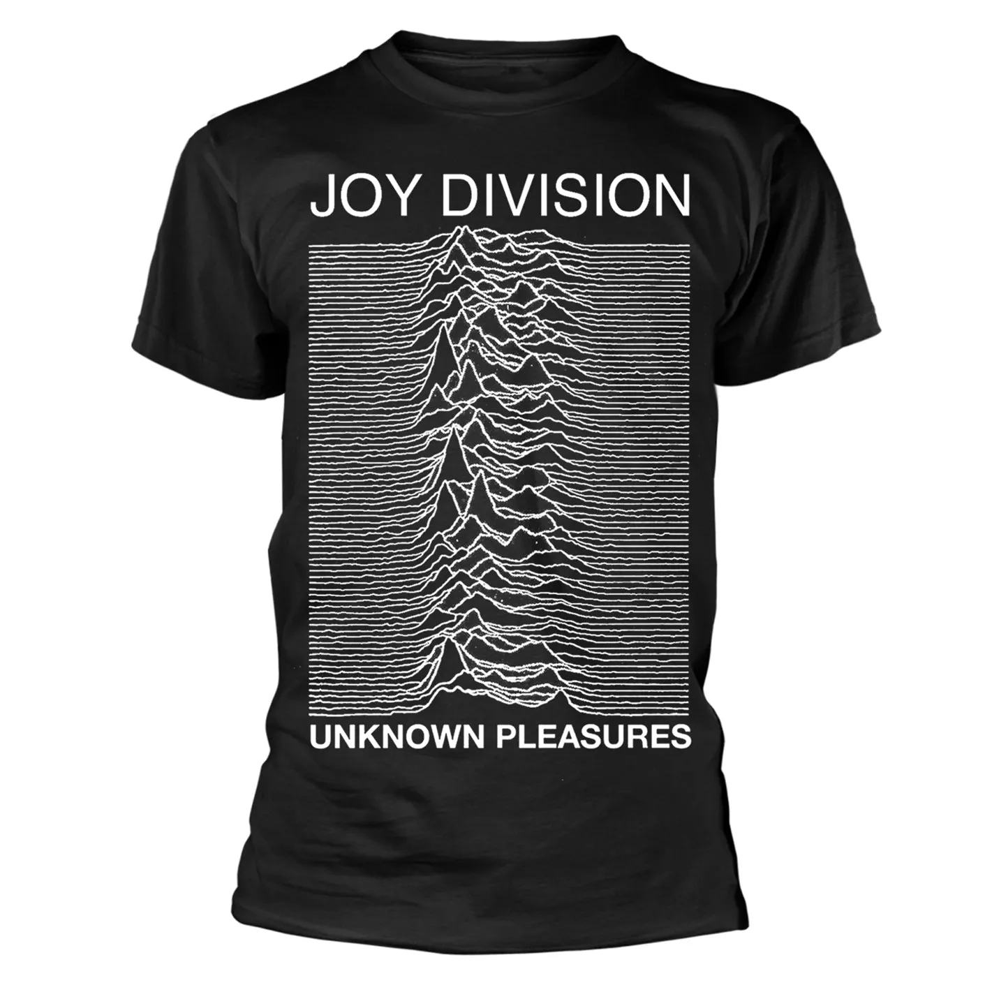 Unknown Pleasures (black) T-shirt sold by Rockabilia