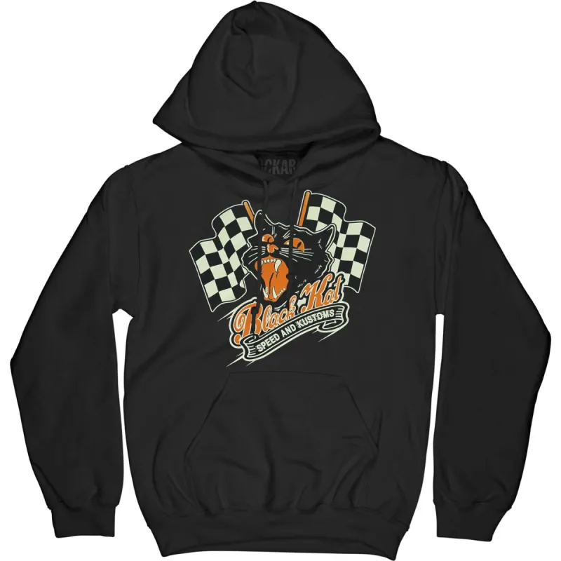Racing Kat Hoodie Hooded Sweatshirt sold by Rockabilia