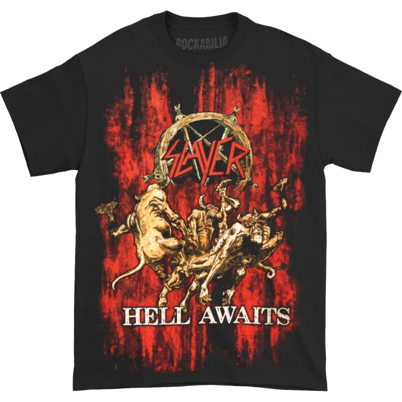 Hell Awaits Blood T-shirt sold by Rockabilia