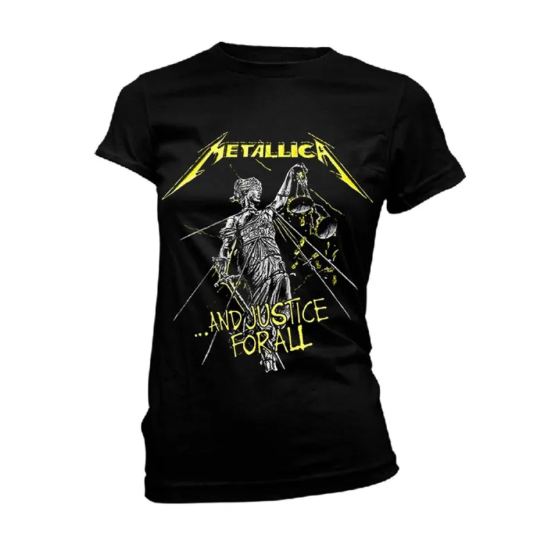 And Justice For All Tracks (black) Womens T-shirt sold by Rockabilia