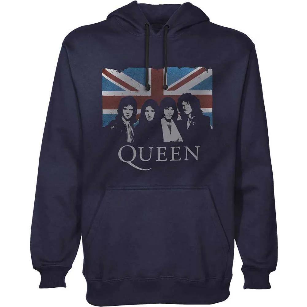 Queen Union Jack Hooded Sweatshirt sold by Rockabilia