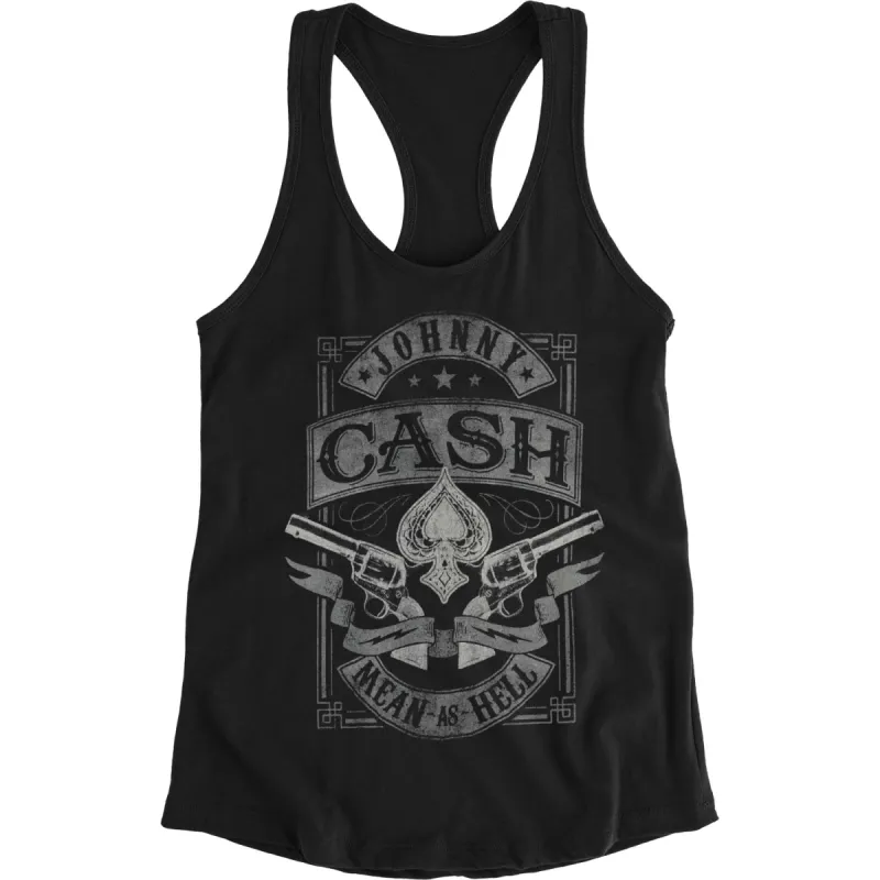 Mean As Hell Racer Tank Womens Tank sold by Rockabilia