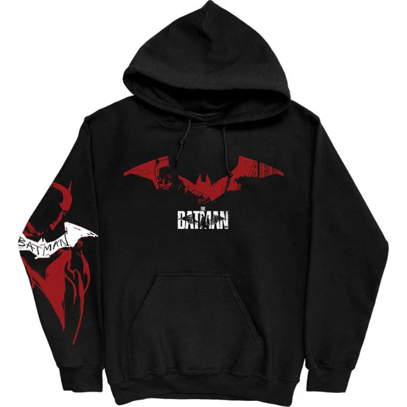The Batman Logo Sketch Hooded Sweatshirt sold by Rockabilia