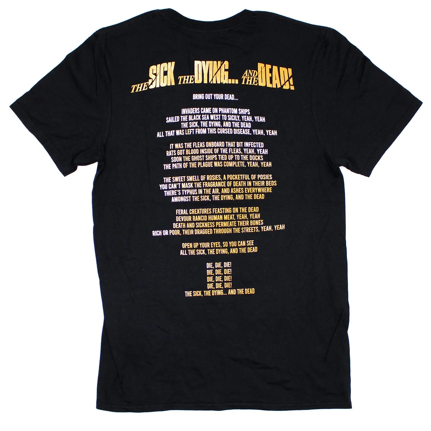 The Sick The Dying... And The Dead! T-shirt sold by Rockabilia product image thumbnail 2