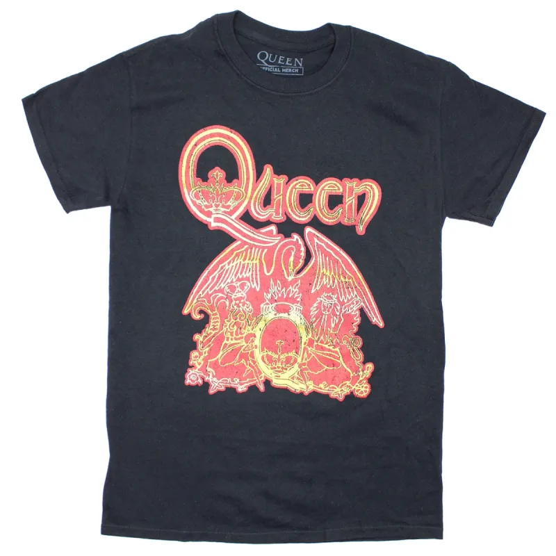 Red Crest Emblem Logo T-shirt sold by Rockabilia