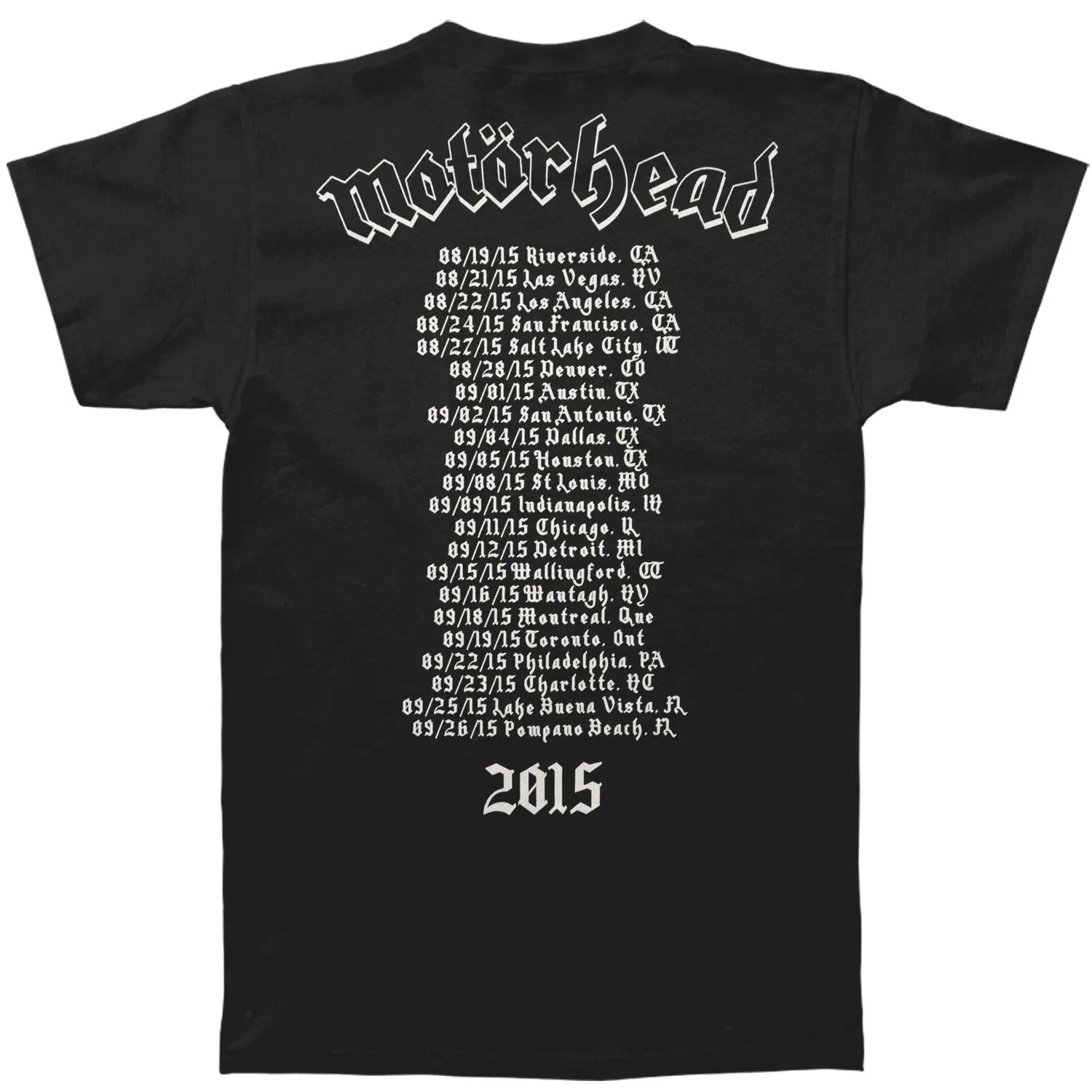 Delivers 2015 Tour T-shirt sold by Rockabilia product image thumbnail 2