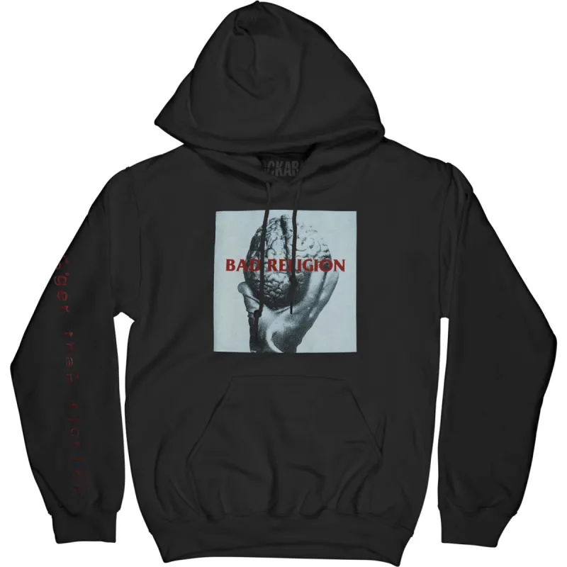 Brain Pullover Hoodie (Black) Hooded Sweatshirt made by Rockabilia