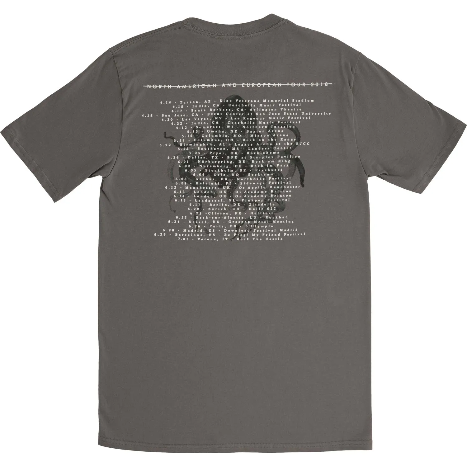 Octocircle 2018 Slim Fit T-shirt sold by Rockabilia product image thumbnail 2